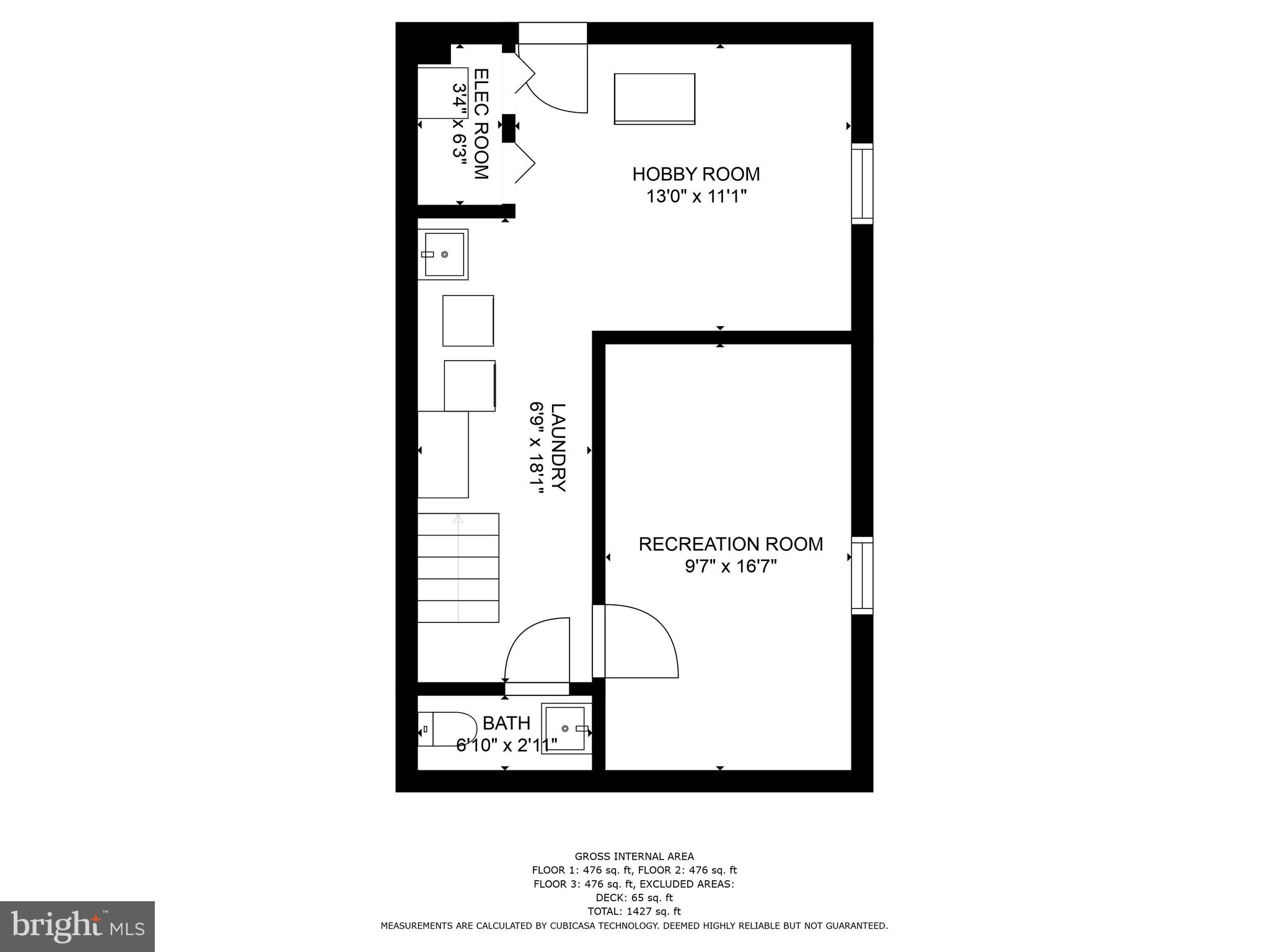 5617 McClean Boulevard Baltimore, MD 21214 - Photo 41 of 43 Floor Plan-Lower Level
