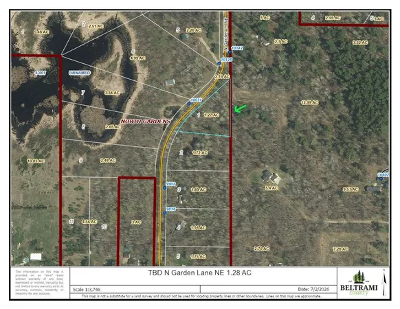 $25,000 | Tbd 1.28-ac North Tbd 1.28-ac N Garden Lane Northeast, Bemidji, MN 56601