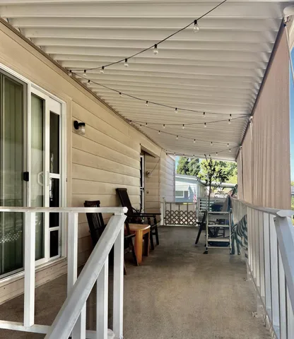 a view of an outdoor space with porch