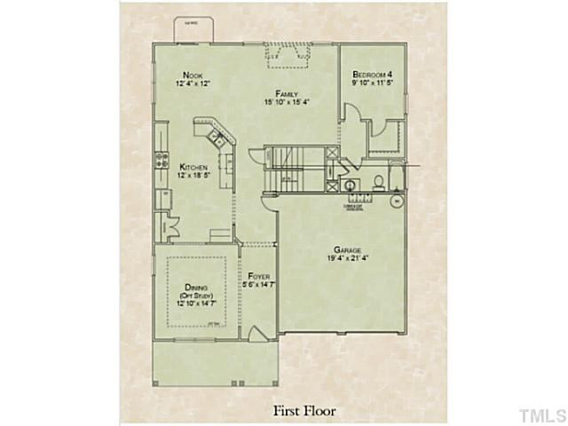 237 Strolling Way Durham, NC 27707 - Photo 5 of 11 1st floor guest suite and Gourmet kitchen with double ovens!