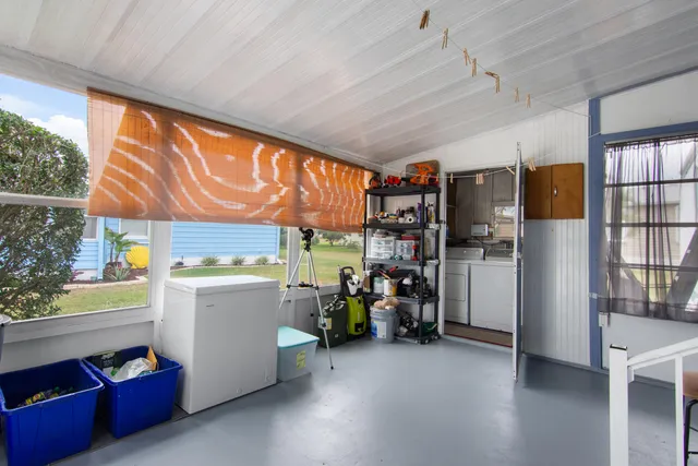 a room with storage and utility