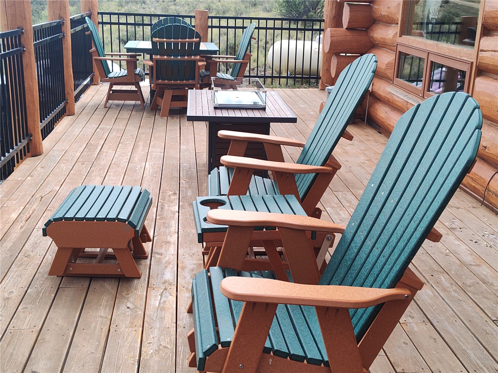 5 Arland Road Como, CO 80456 - Photo 8 of 33 a balcony with wooden floor outdoor seating and city view