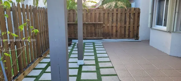 a view of a door with an outdoor space