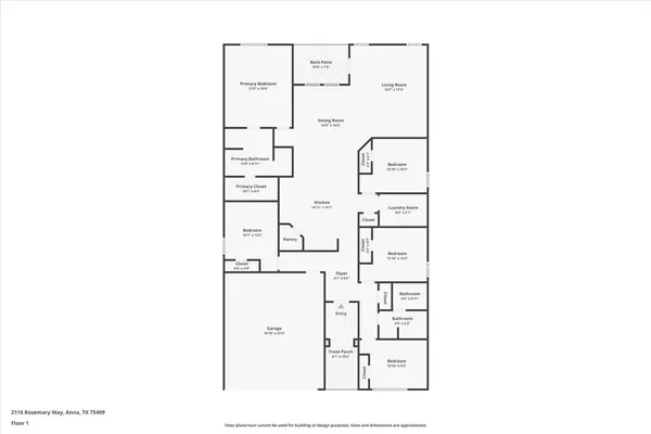 $349,500 | 2116 Rosemary Way, Anna, TX 75409