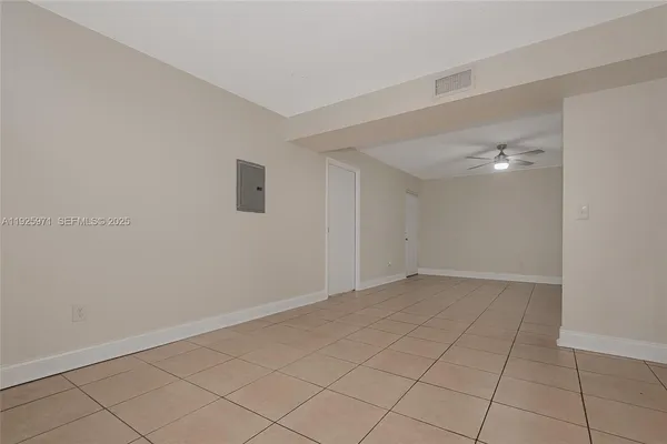 a view of an empty room