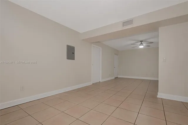 a view of an empty room