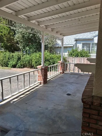 a view of a porch