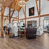 a view of livingroom with furniture and floor to ceiling window