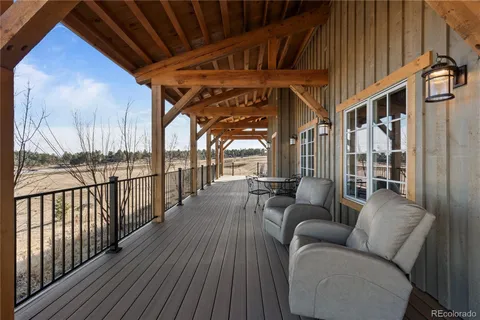 a view of outdoor space with seating space