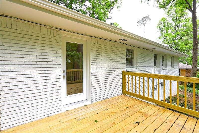 4973 White Boulevard Southwest Mableton, GA 30126 - Photo 20 of 22 a view of a wooden deck