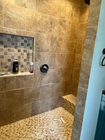 a close view of a door