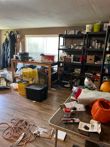 a room with storage and utility