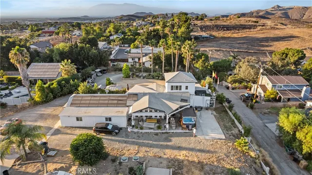 a view of outdoor seating space