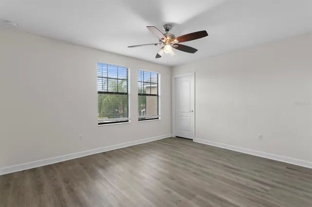 a view of a lake with a mountain view