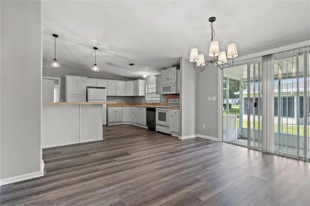 a view of a lake with houses