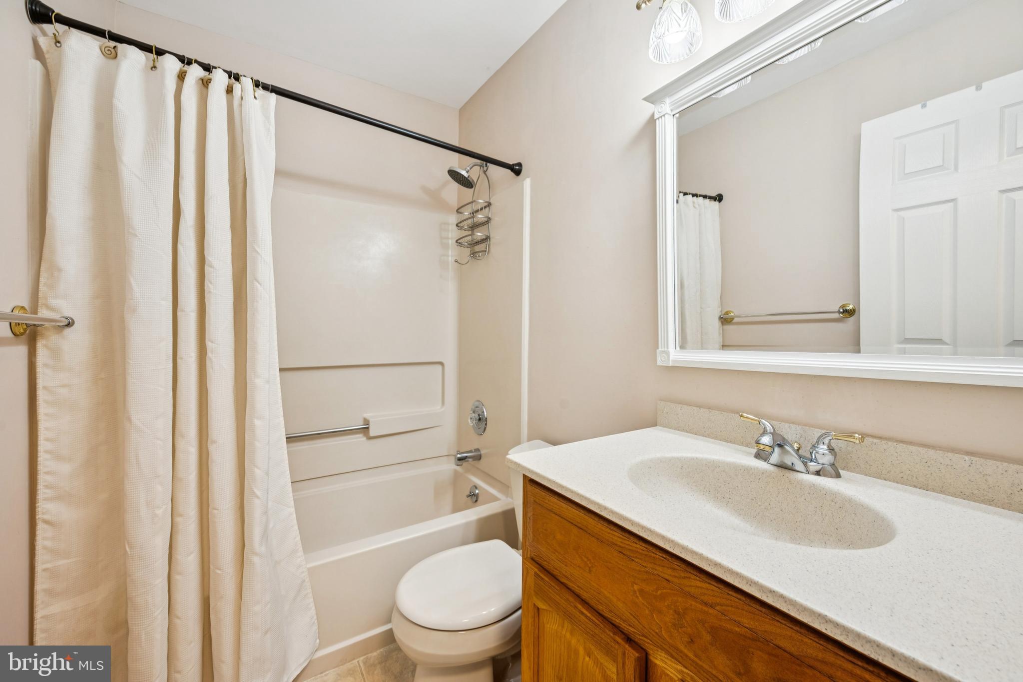14 Merlot Court Marlton, NJ 08053 - Photo 19 of 24 a bathroom with a granite countertop sink toilet and shower