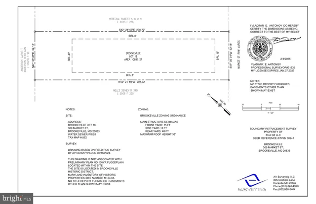 $275,000 | 309 Market Street, Brookeville, MD 20833