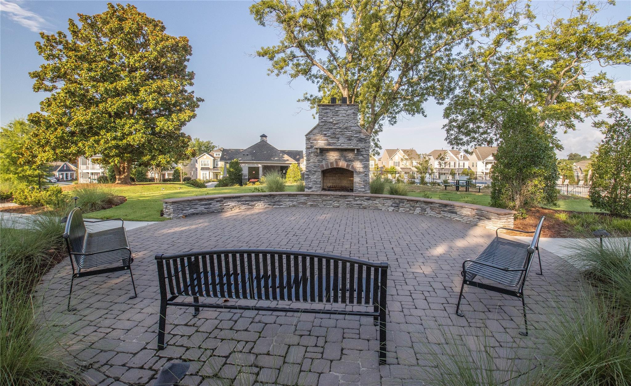 212 Butterfly Place Tega Cay, SC 29708 - Photo 35 of 35 a view of a patio with iron fence