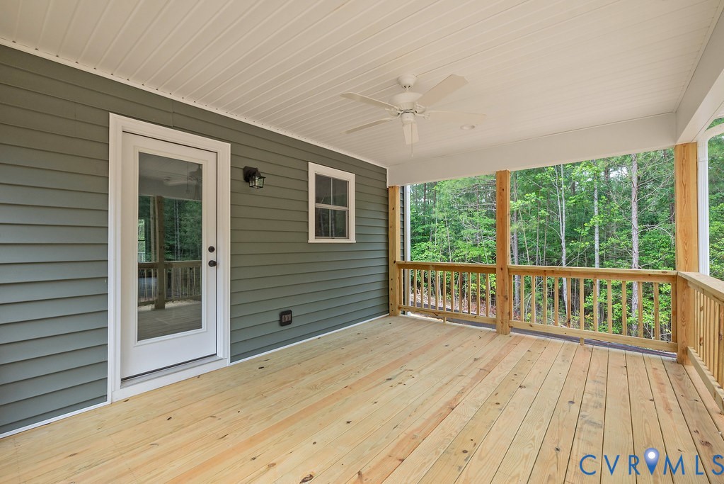 Lot 6 Tabscott Road Columbia, VA 23038 - Photo 42 of 42 Deck with ceiling fan
