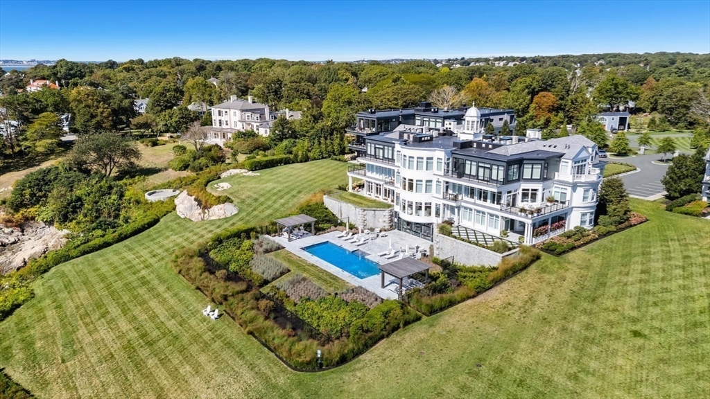 35 Littles Point Road, Unit S201 Swampscott, MA 01907 - Photo 34 of 36 an aerial view of residential houses with outdoor space and ocean view