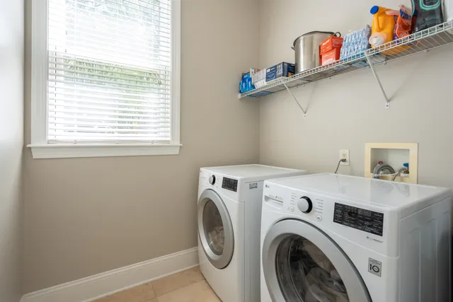 a view of balcony with wooden floor