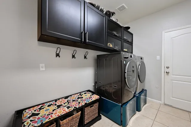 a close view of water heater room