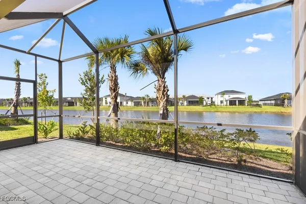 a view of a street with sitting area
