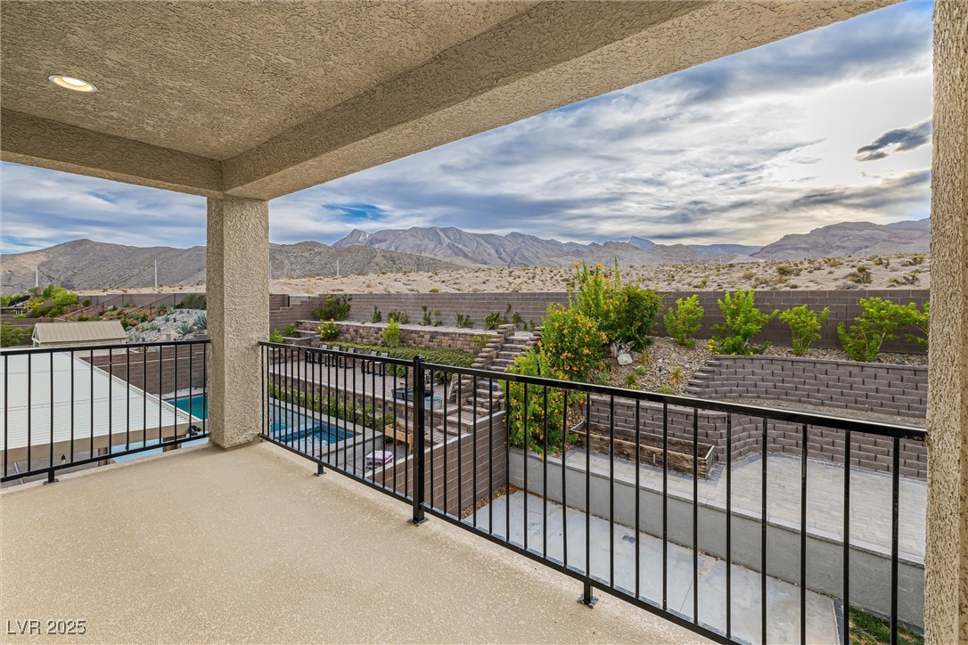 4631 Amazing View Street Las Vegas, NV 89129 - Photo 87 of 94 Balcony featuring a mountain view