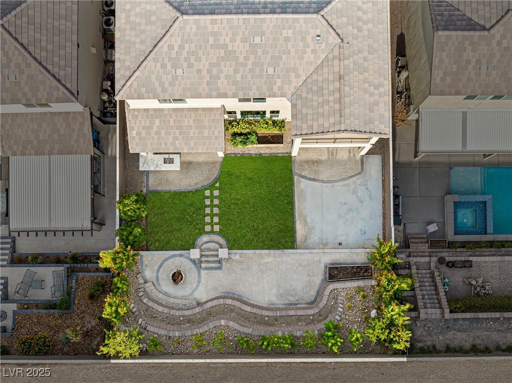 4631 Amazing View Street Las Vegas, NV 89129 - Photo 92 of 94 Drone / aerial view of a pool area