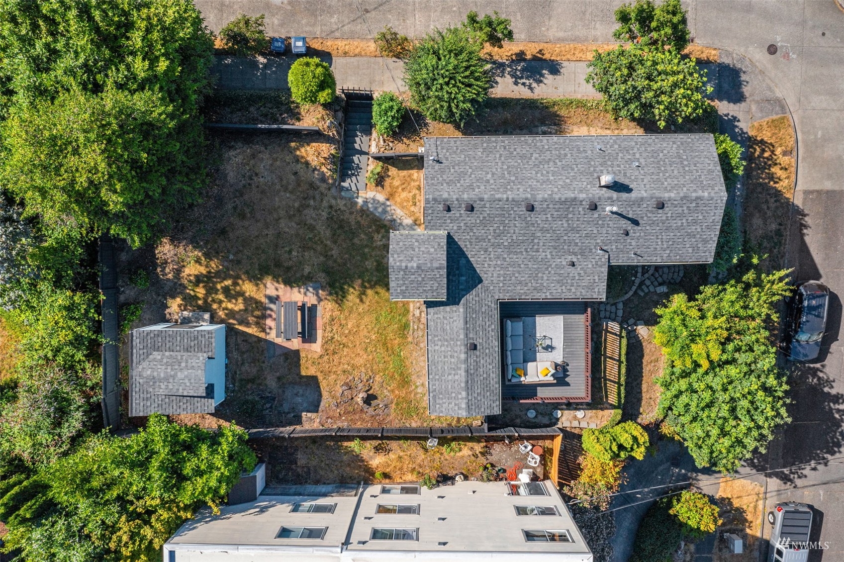 1542 30th Avenue South Seattle, WA 98144 - Photo 36 of 39 an aerial view of a house with a yard