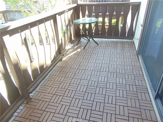 a view of an outdoor from a balcony