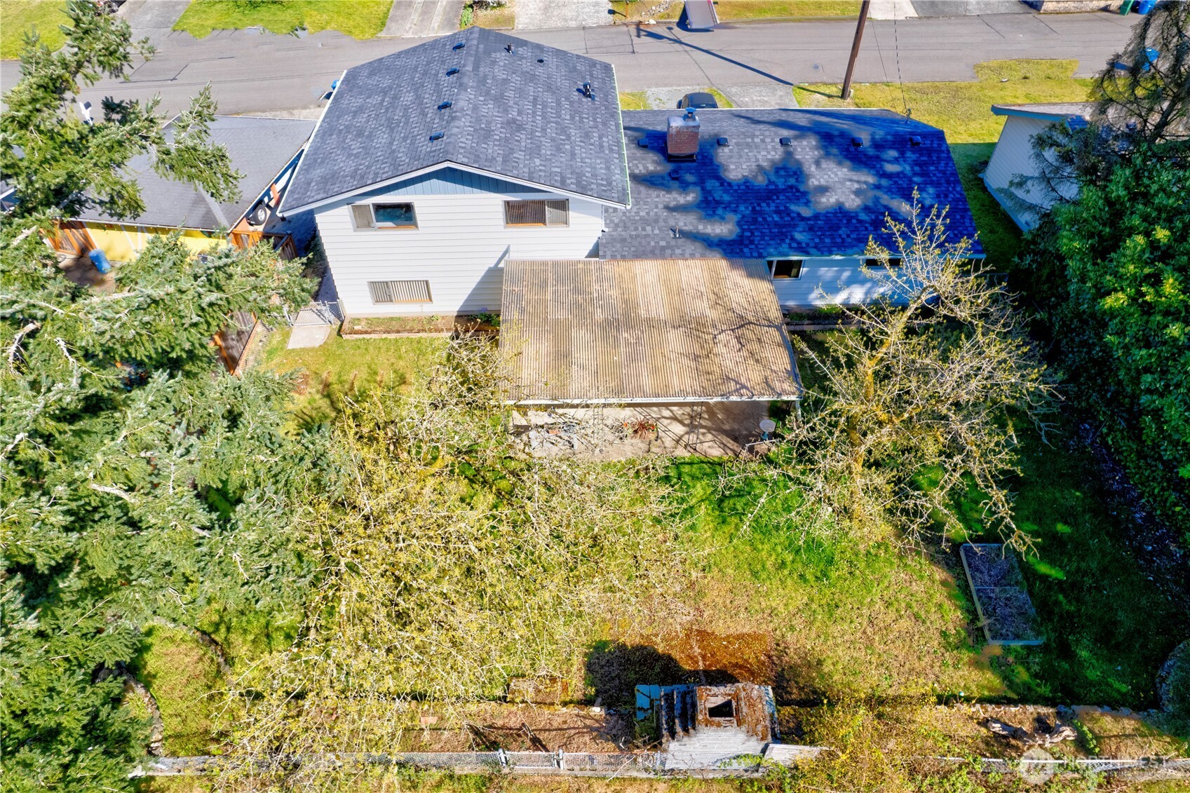 513 Harrington Avenue Northeast Renton, WA 98056 - Photo 33 of 33 a aerial view of a house with a yard