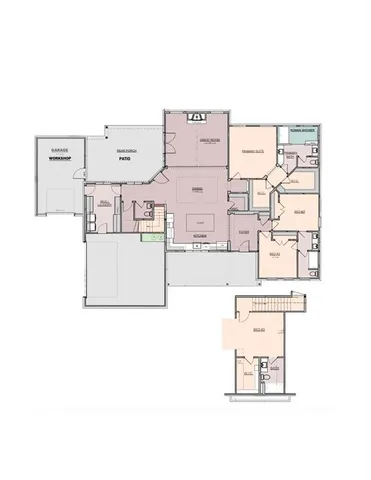 a picture of a floor plan