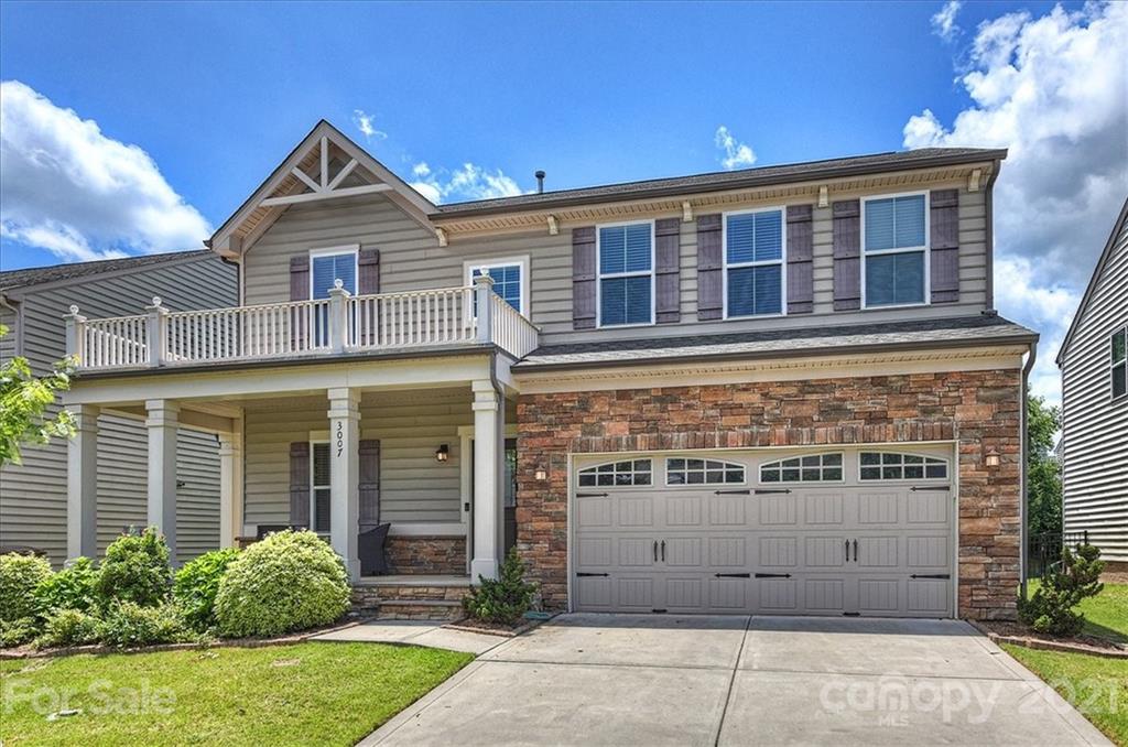 3007 Fallondale Road Waxhaw, NC 28173 - Photo 2 of 46 a front view of a house with garden