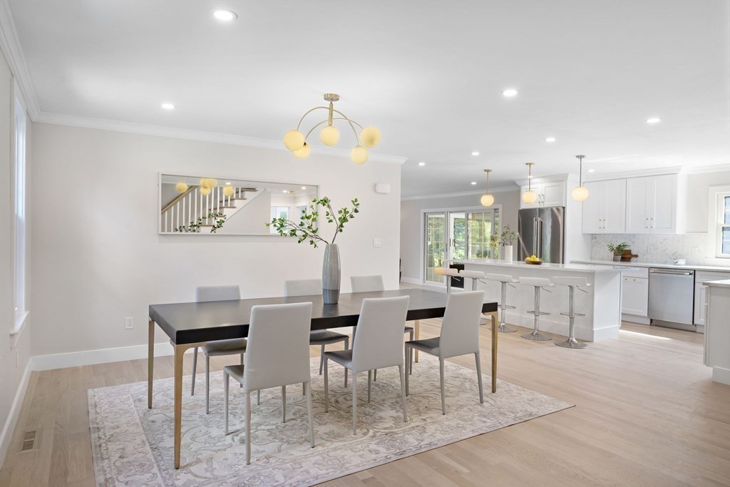 8 Longmeadow Road Weston, MA 02493 - Photo 3 of 39 a view of a dining room with furniture