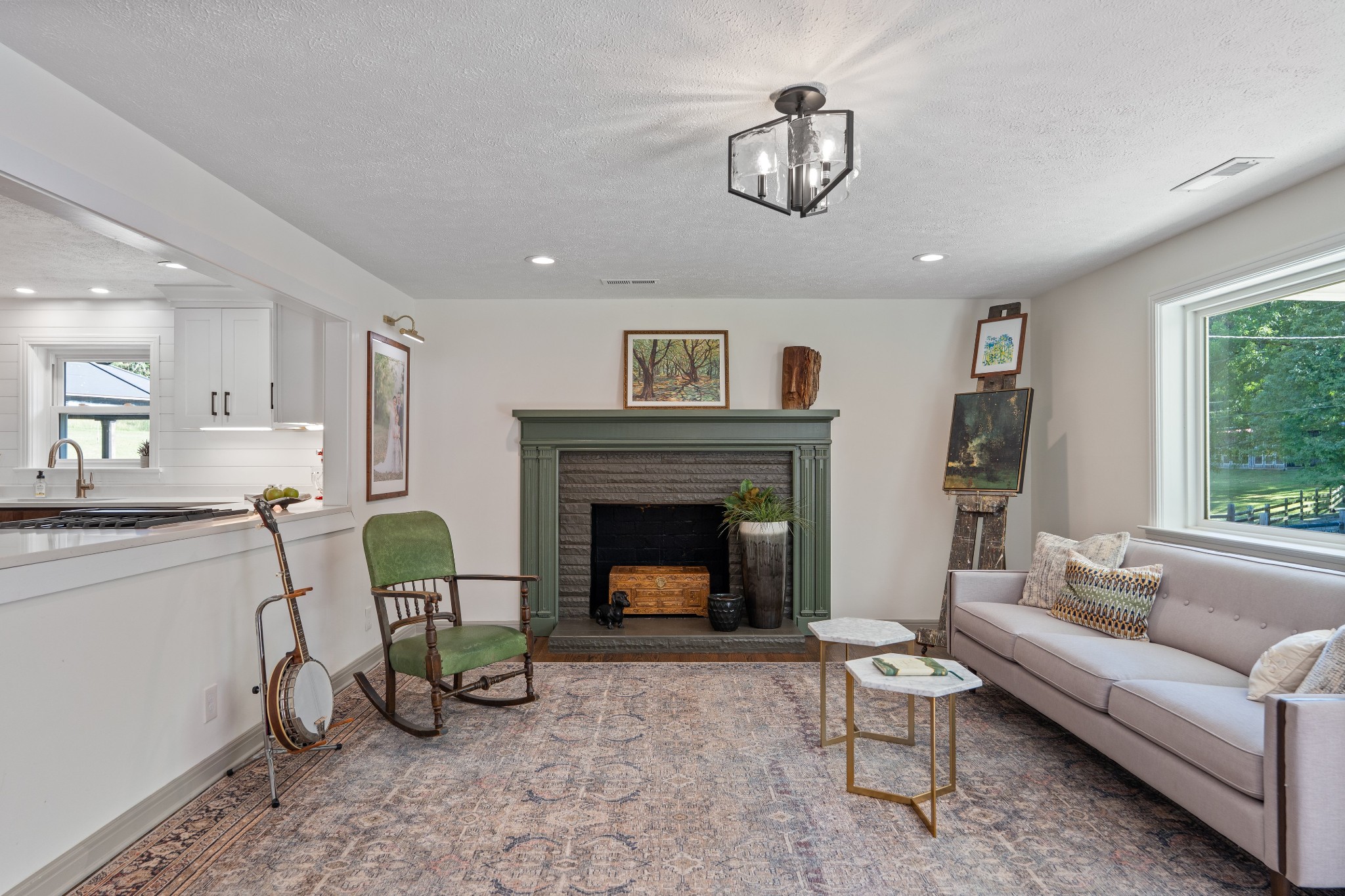 7770 Smith Road Primm Springs, TN 38476 - Photo 20 of 62 a living room with furniture and a fireplace