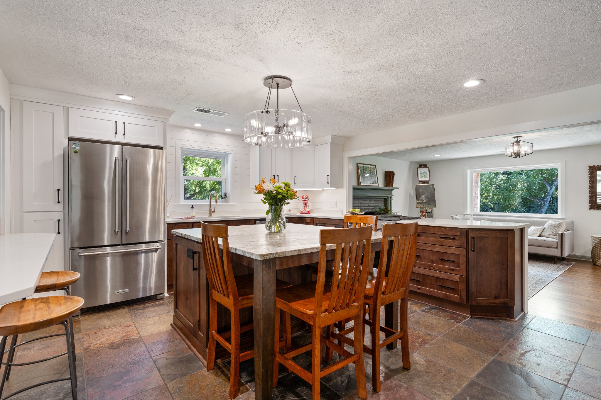 7770 Smith Road Primm Springs, TN 38476 - Photo 30 of 62 a dining room with furniture a window and kitchen view