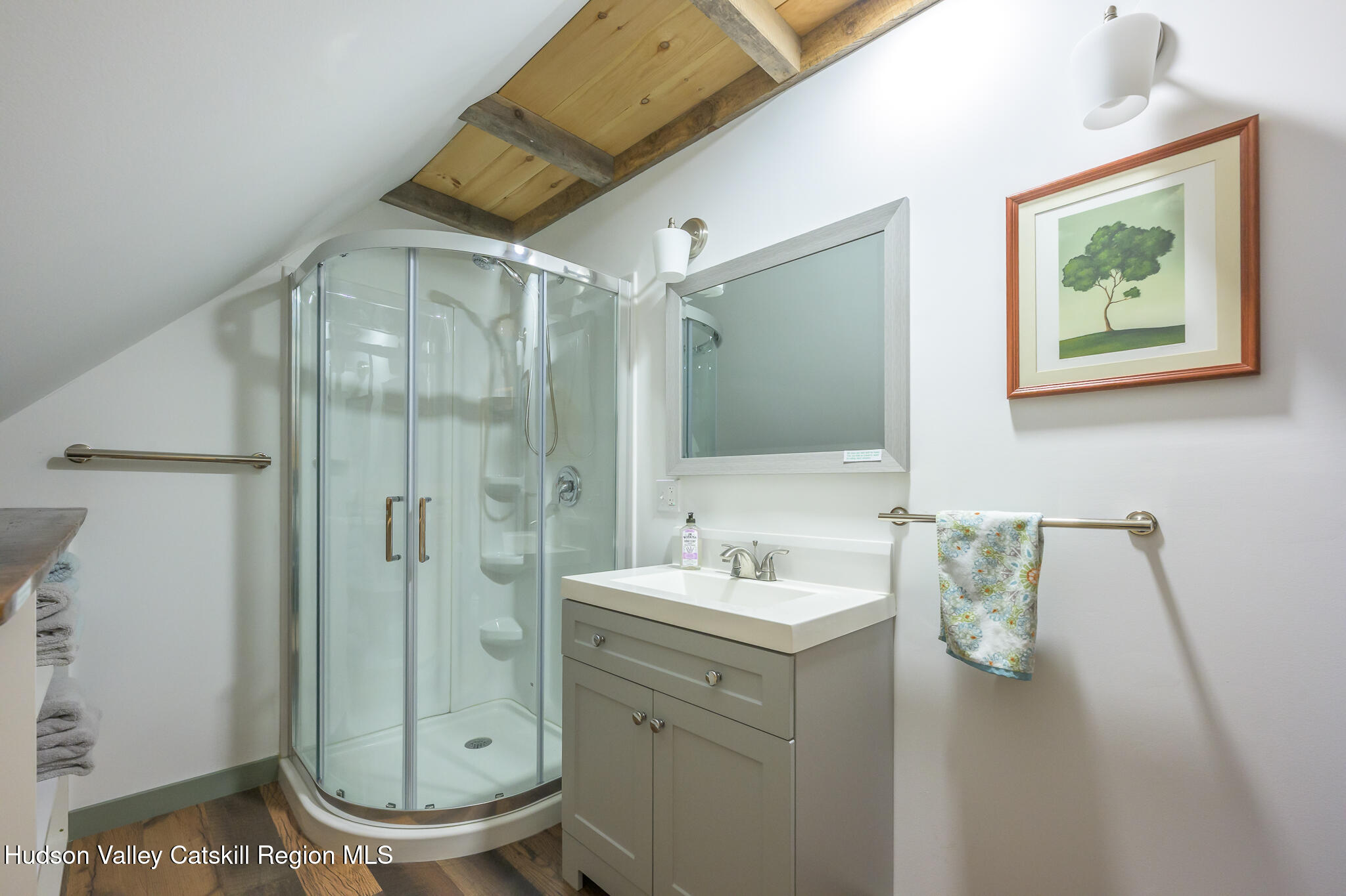 21 Stone House Road Canaan, NY 12029 - Photo 51 of 76 a bathroom with a sink a toilet and shower