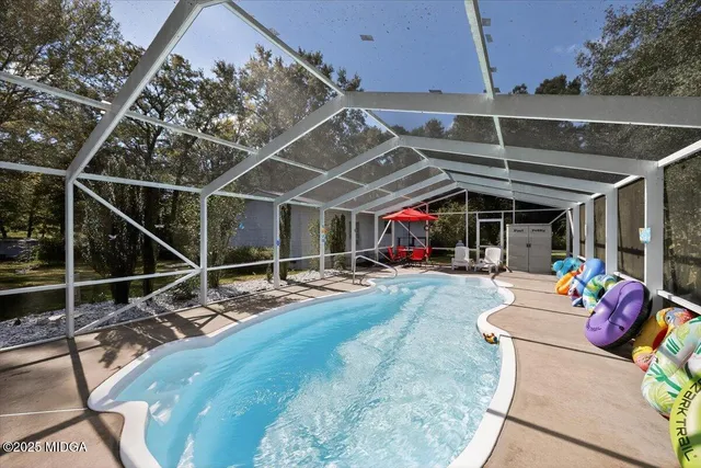 a view of storage and utility room