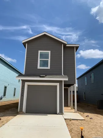 a house with view of garage