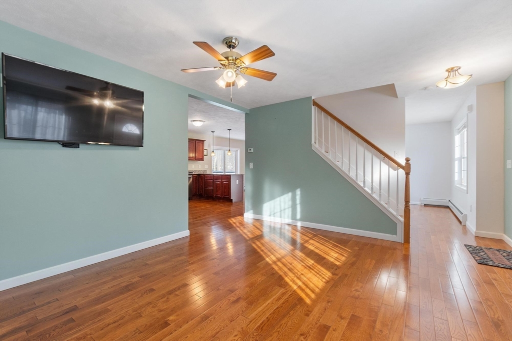 210 Bean Porridge Hill Road Westminster, MA 01473 - Photo 16 of 39 a view of livingroom with hardwood floor and ceiling fan
