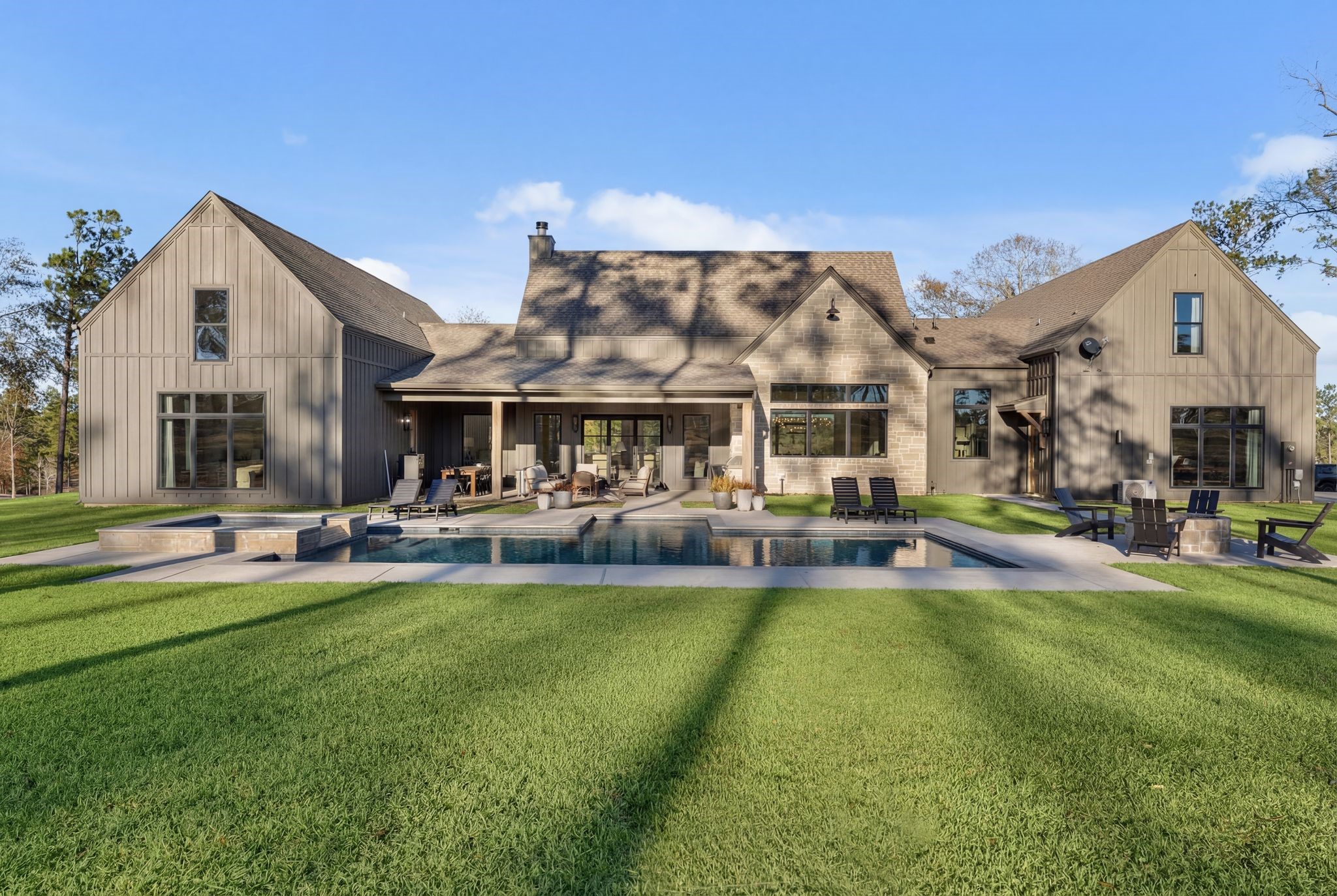 308 Western Road Livingston, TX 77351 - Photo 48 of 49 a view of a house with swimming pool and sitting area