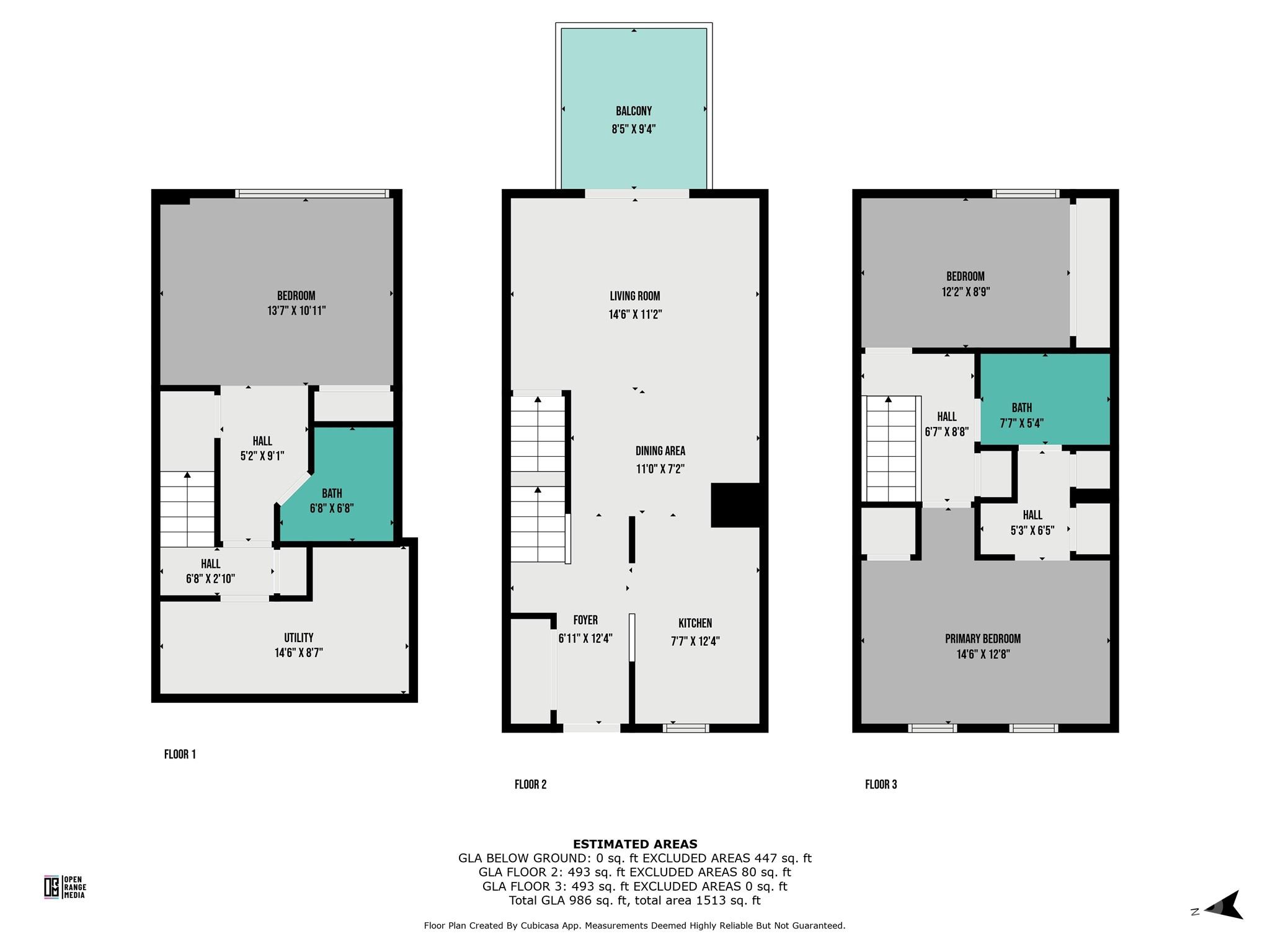 9606 Vinca Circle, Unit E Charlotte, NC 28213 - Photo 26 of 26 a picture of a floor plan