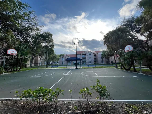 a view of a basketball court