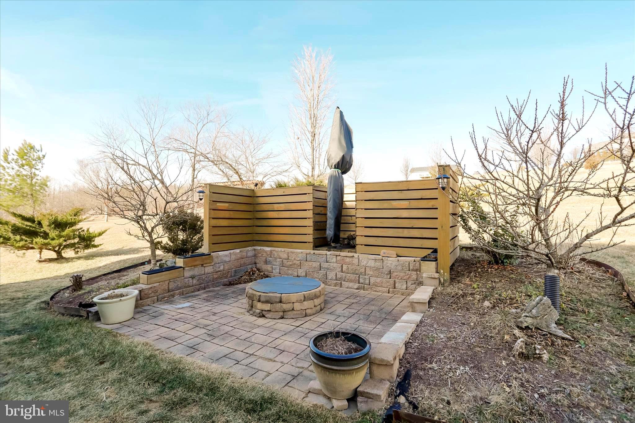 2747 Timber Rdg Road Capon Bridge, WV 26711 - Photo 48 of 97 Fire pit with crank cantilever patio umbrella