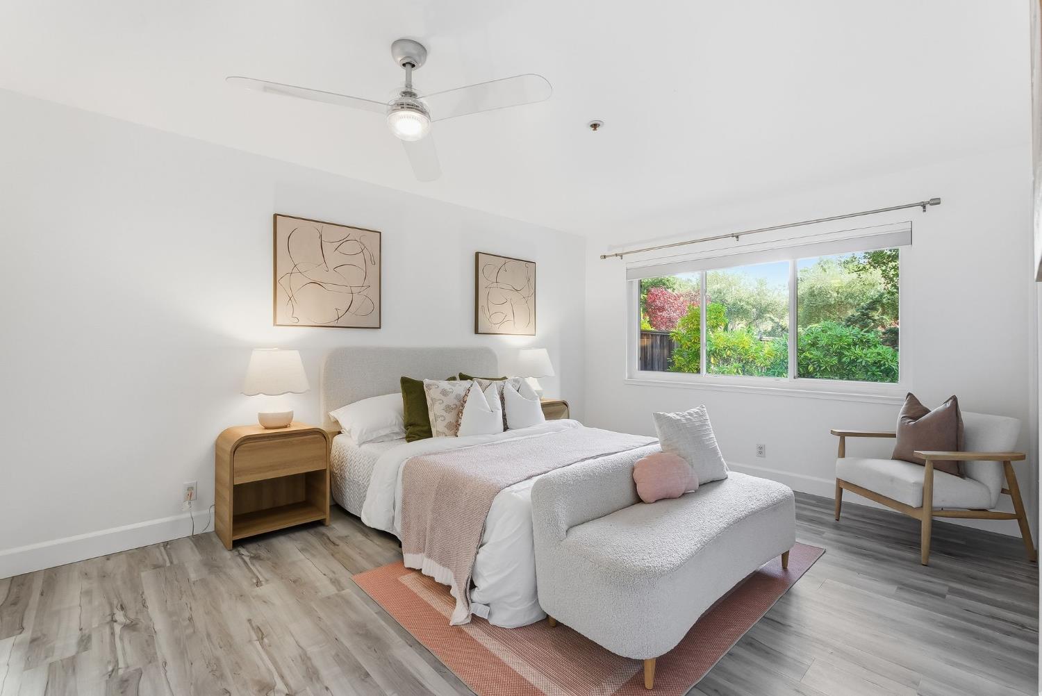 672 North San Antonio Road Los Altos, CA 94022 - Photo 12 of 22 a bedroom with a bed and a window