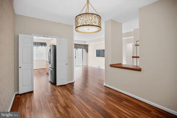 a view interior of a house with wooden floor