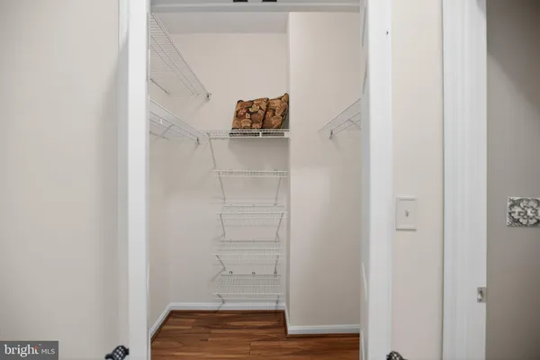 a view of walk in closet