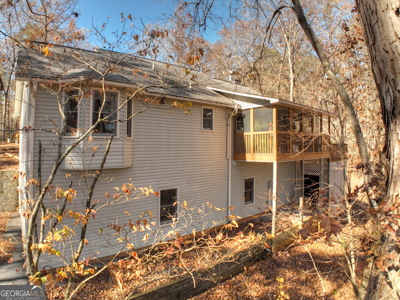 122 D D J Lane Ellijay, GA 30540 - Photo 42 of 51 front view of a house with a yard