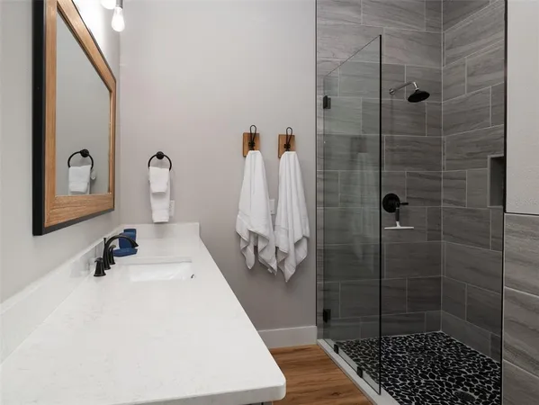 a bathroom with a sink